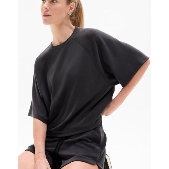 Athleta Tops - NEW NWT Athleta Seasoft Tee modal gray Short Sleeve Shirt Top sz XL